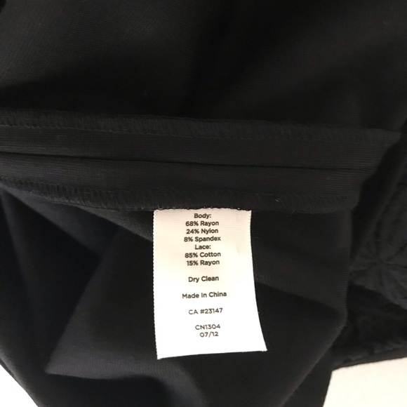 Talbots PONTE KNIT LACE SHEATH DRESS - Picture 4 of 4